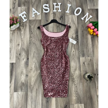 ZAYA rosegold flitteres ruha