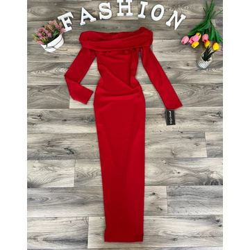 LOTTY piros bodycon maxi ruha