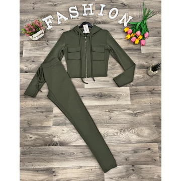 LUXO khaki melegítő szett