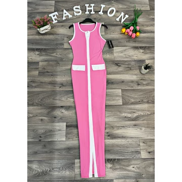CAMARET pink bodycon maxi ruha