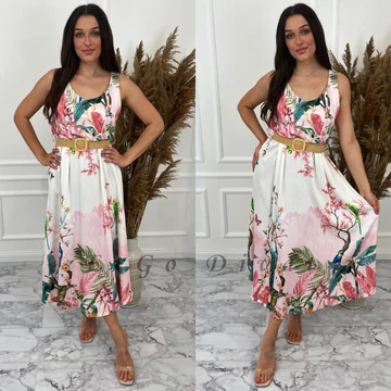 BLOOMRIDGE midi ruha övvel