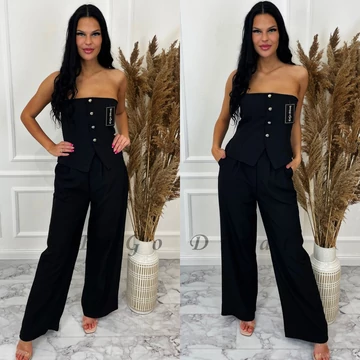 ALEXANDRA fekete nadrágos szett