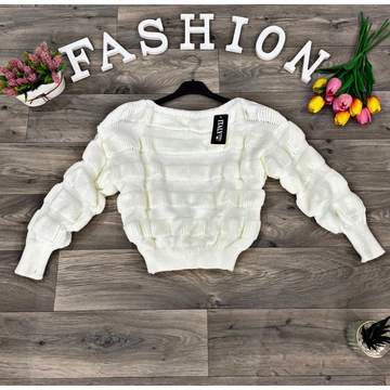 HELLA fehér kötött felső