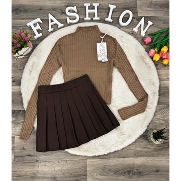 DAISY barna garbós kötött felső