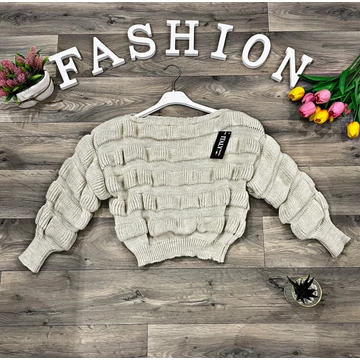 HELLA bézs kötött felső