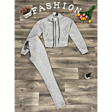 LELISE szürke kapucnis melegítő szett