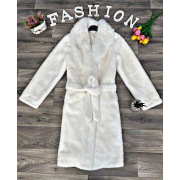 ANGELI fehér műszőrme kabát