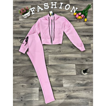 LELISE púder kapucnis melegítő szett