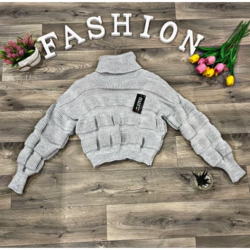 NELLA szürke kötött pulóver