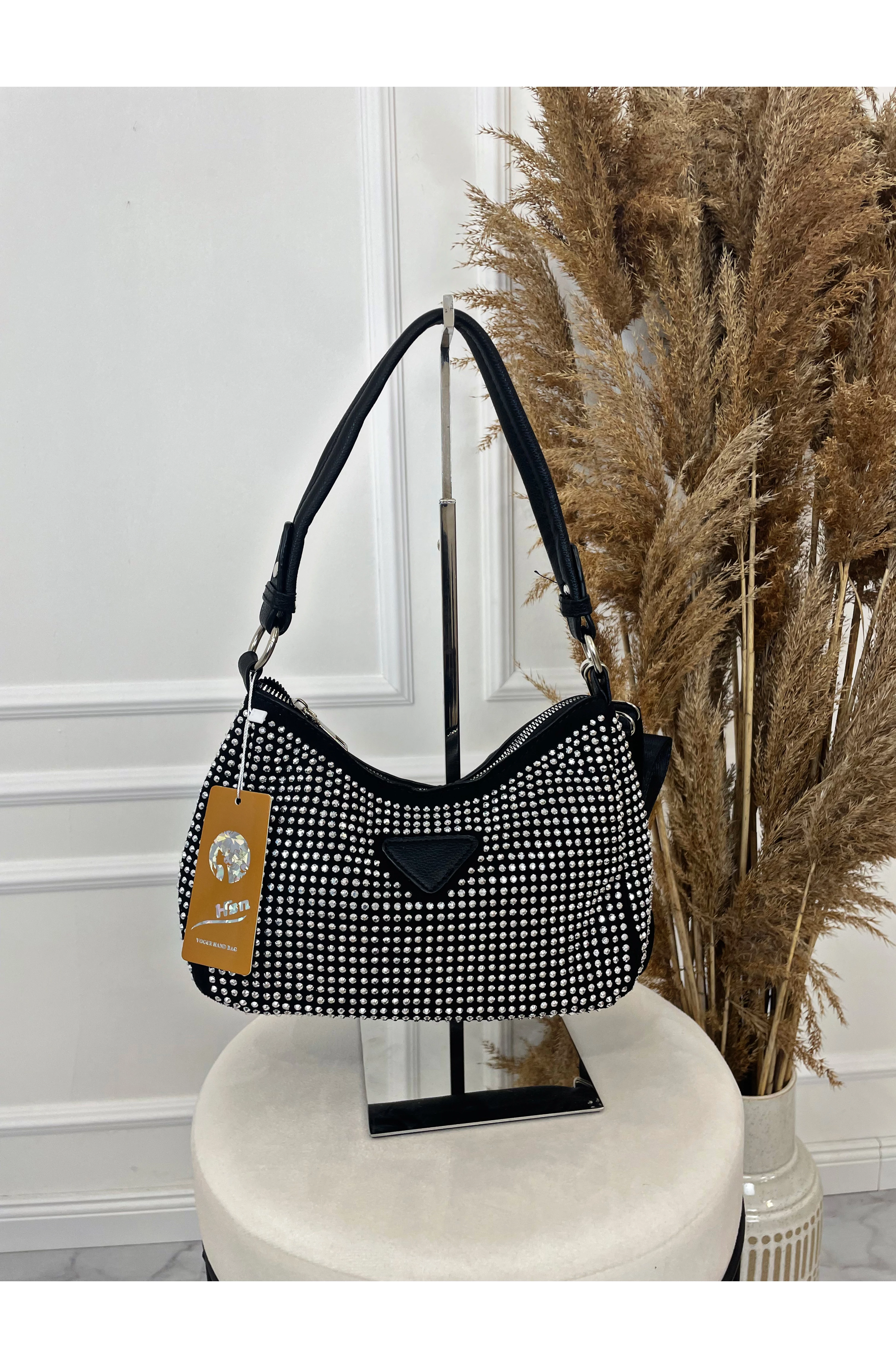 STARROSE strasszkövekkel díszített táska