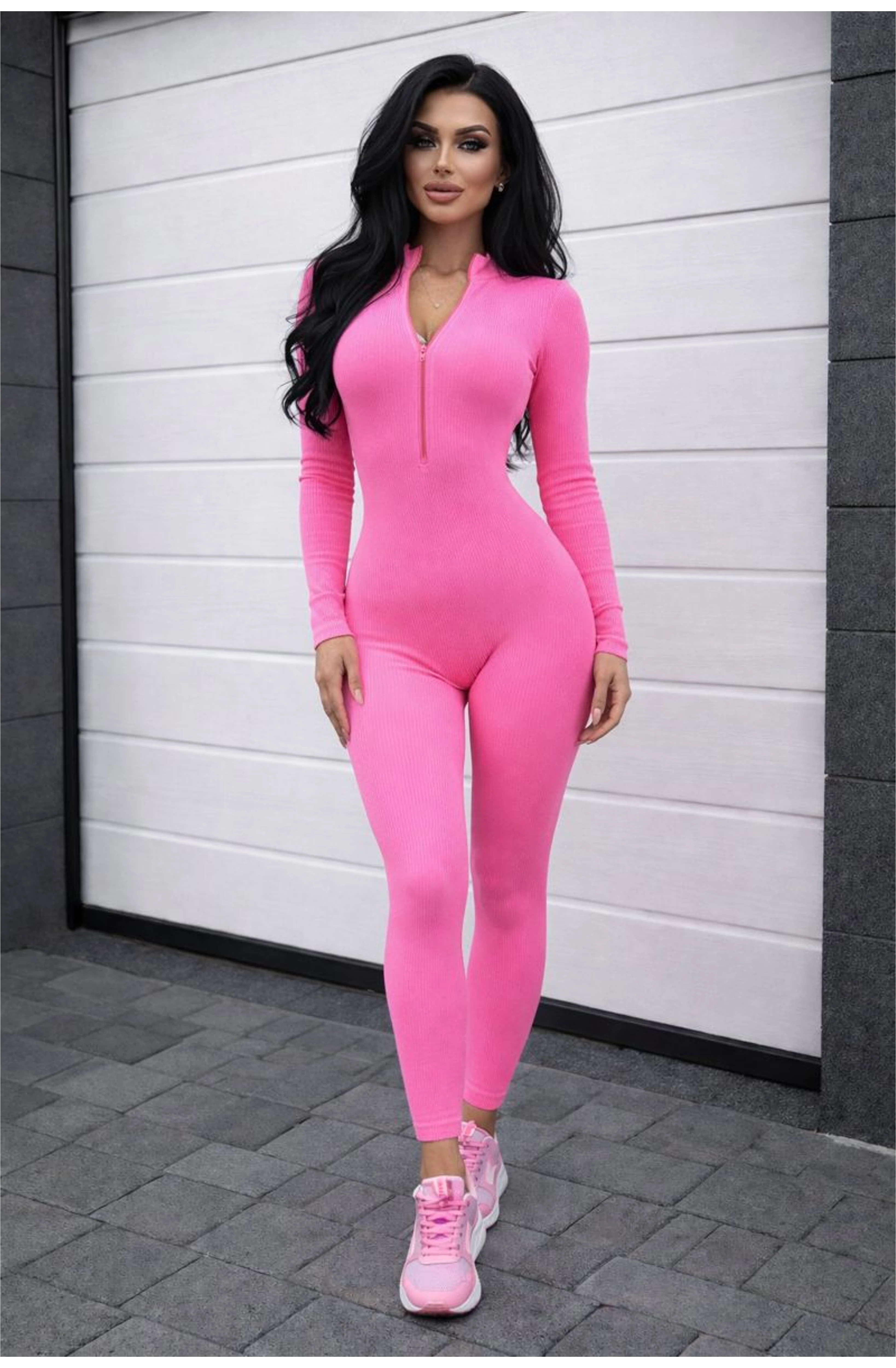 DAMARIS neon pink alakformáló overál