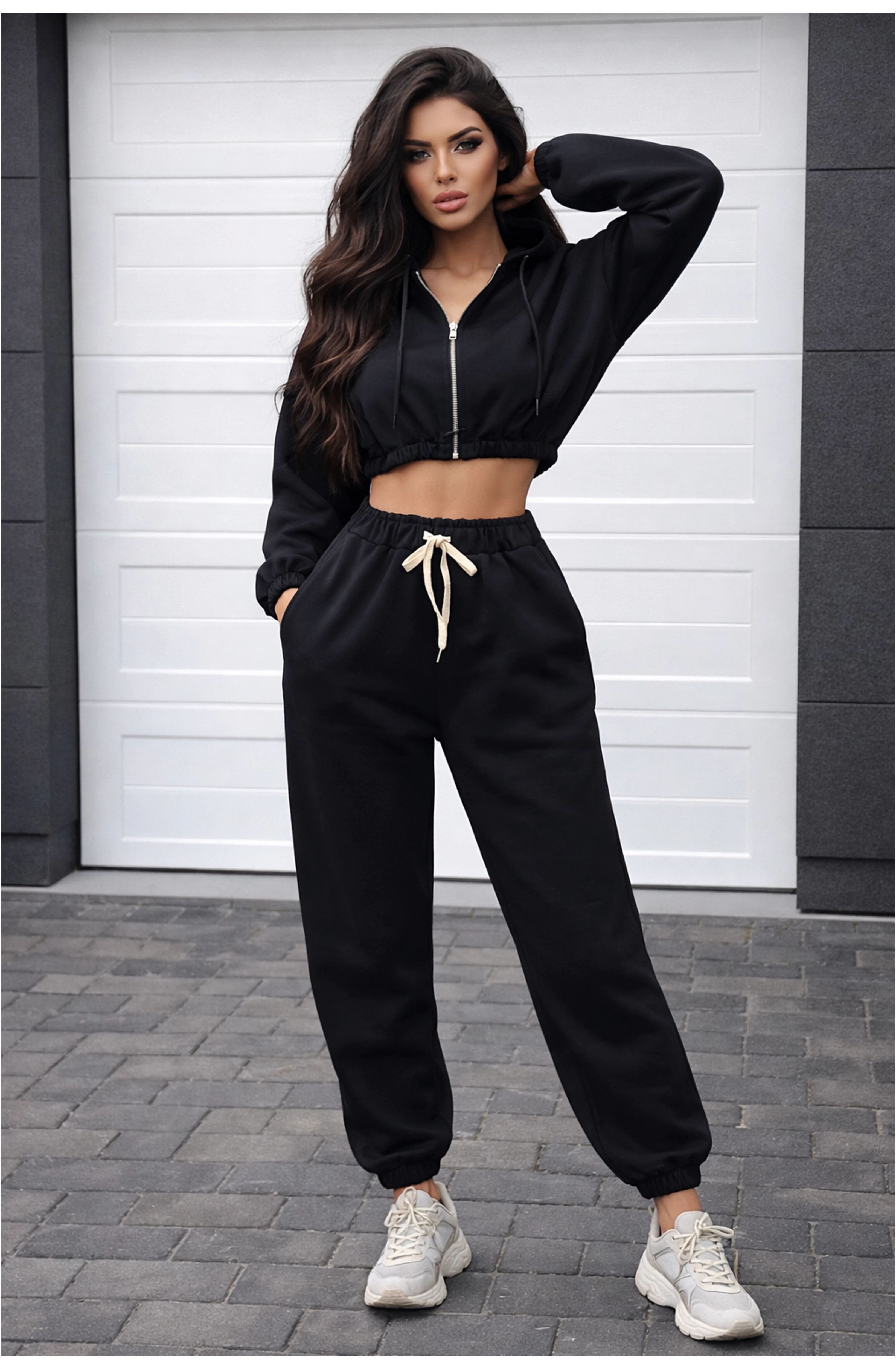 DUFF fekete melegítőszett