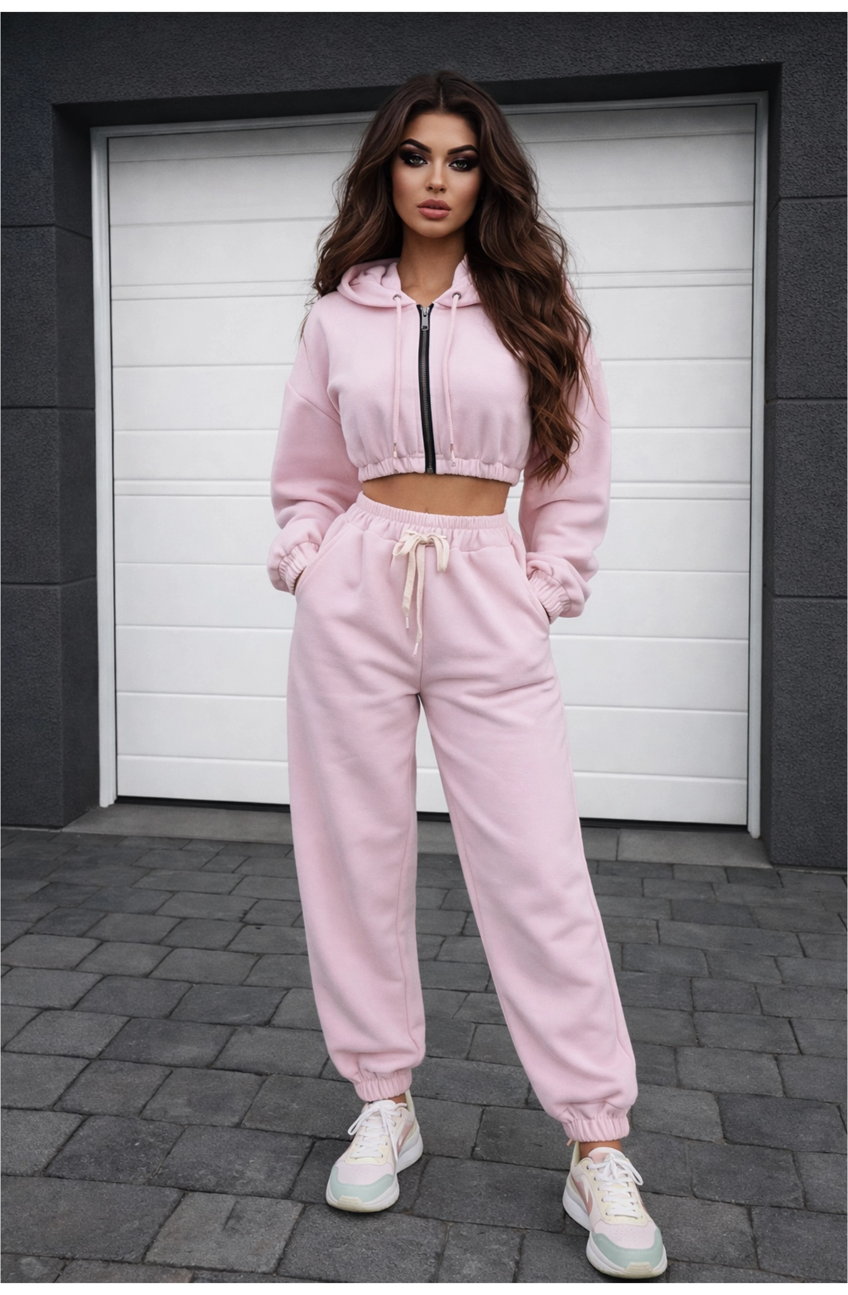 DUFF rózsaszín melegítőszett