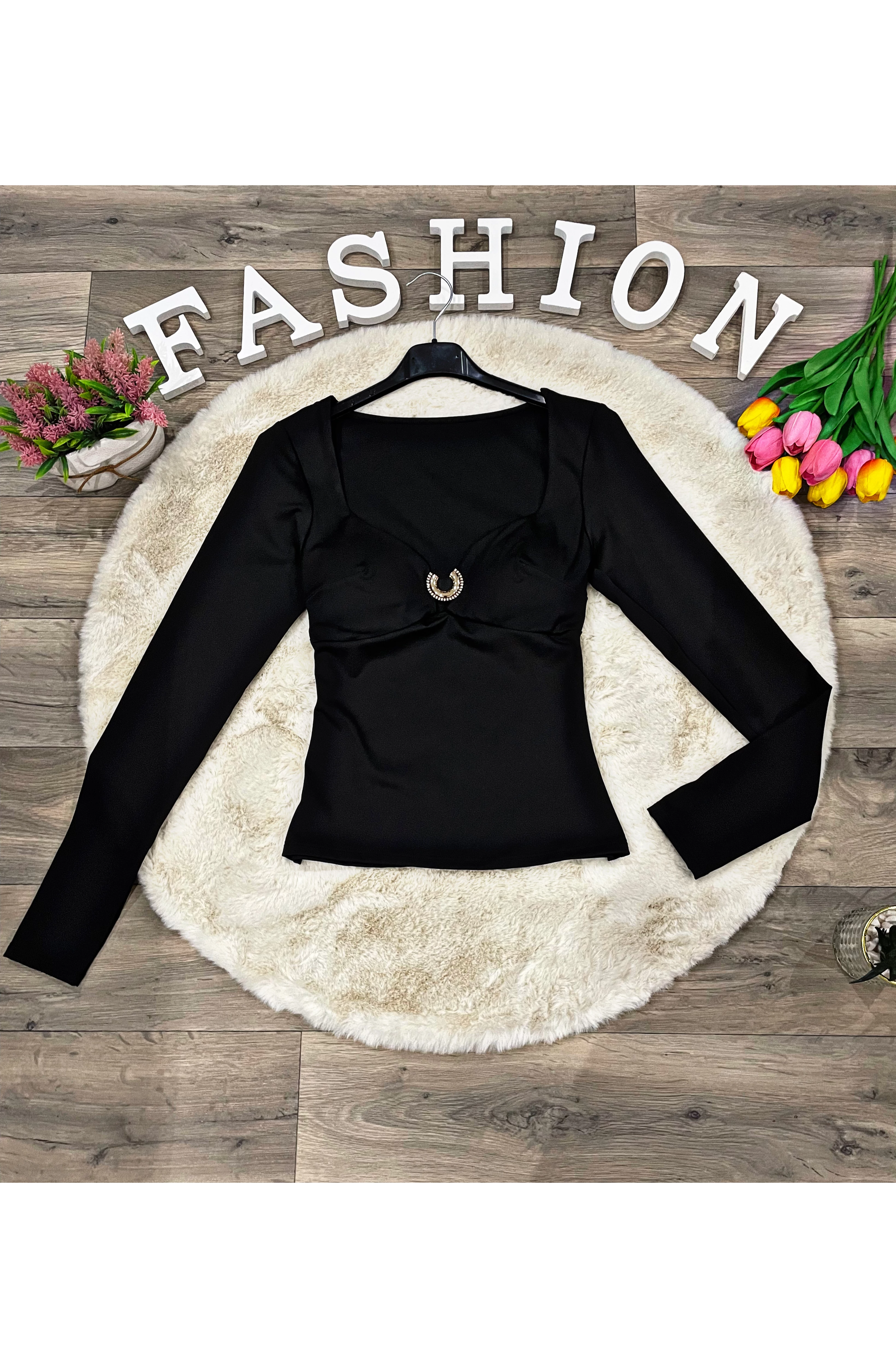 RONNIE fekete felső