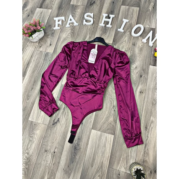 ILY lila szatén body