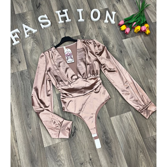 ILY rosegold szatén body