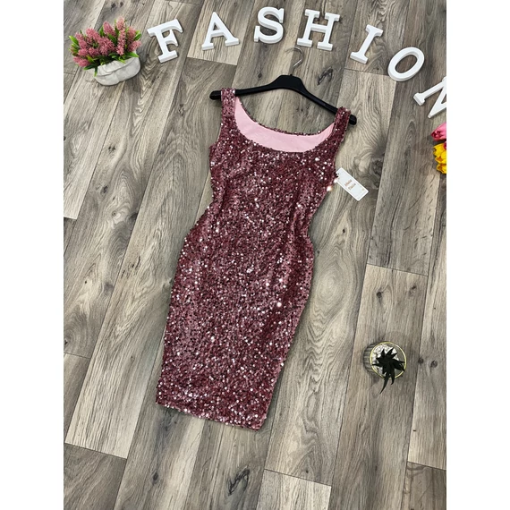 ZAYA rosegold flitteres ruha