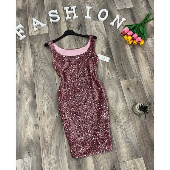 ZAYA rosegold flitteres ruha