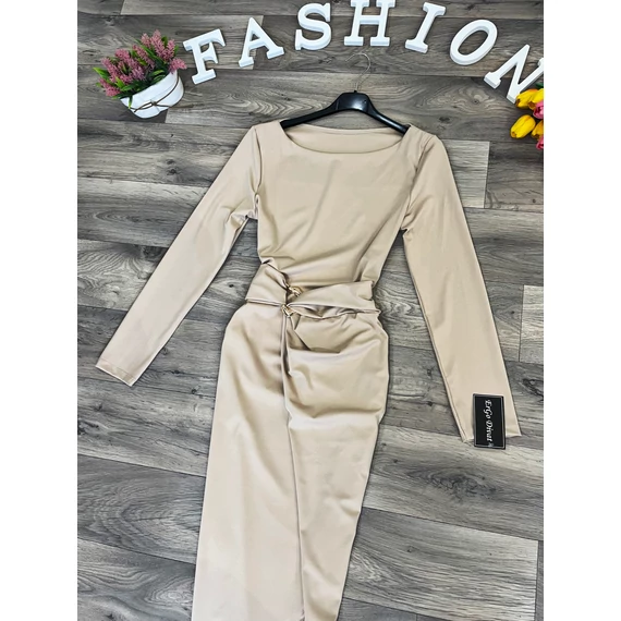 LOVEL bézs maxi ruha