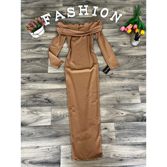 LOTTY barna bodycon maxi ruha