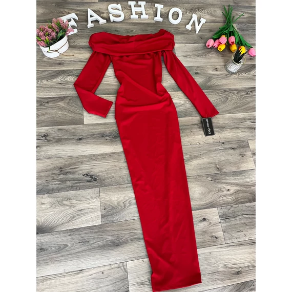 LOTTY piros bodycon maxi ruha