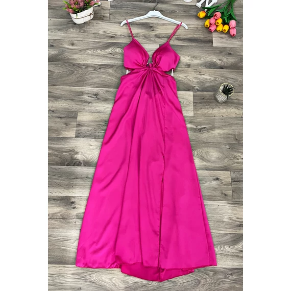 SPARTI pink maxi szatén ruha