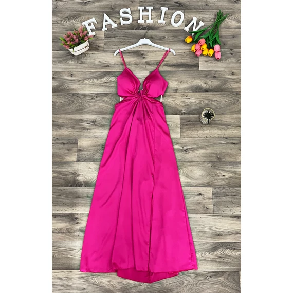 SPARTI pink maxi szatén ruha
