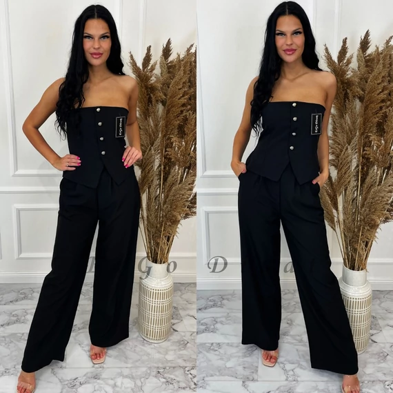 ALEXANDRA fekete nadrágos szett