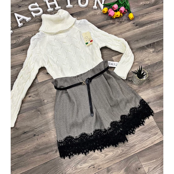 OTI csipkés rövidnadrág övvel