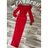 LOTTY piros bodycon maxi ruha