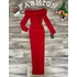 LOTTY piros bodycon maxi ruha